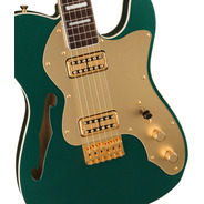 Fender Japanese Limited Super Deluxe Thinline Tele in Sherwood Green Metallic
