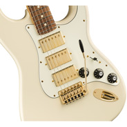 Fender Limited Edition Mahogany Blacktop HHH Strat - Olympic White / Gold Hardware