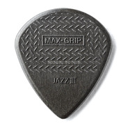 Jim Dunlop Jazz III MAX GRIP Guitar Picks - Carbon 6 Pack