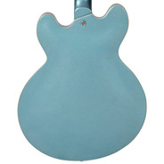 Vintage VSA550 Reissued Semi Acoustic Guitar - Gun Hill Blue