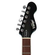 Vintage VSA550 Reissued Semi Acoustic Guitar - Gun Hill Blue
