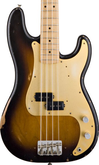 Fender Road Worn 50's P Bass - 2 Tone Sunburst - GigGear