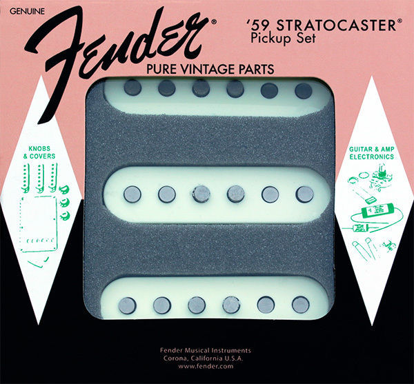 Fender Pure Vintage 59 Strat Pickup Set, White - GigGear