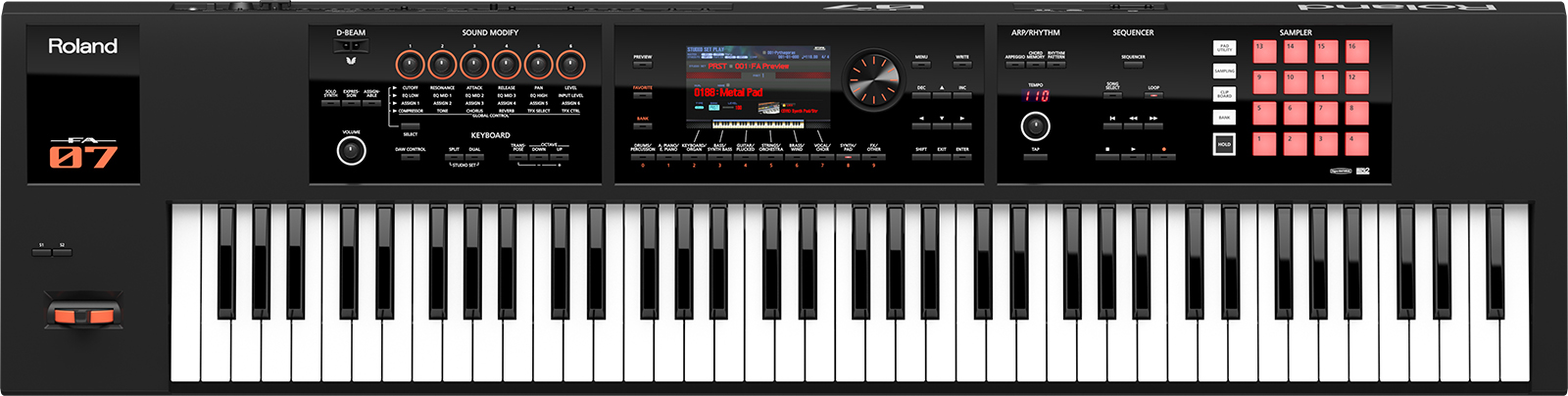 Roland FA07 76-Note Music Workstation - GigGear