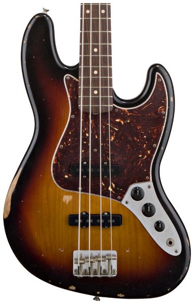 ベース Fender / Road Worn 60s Jazz Bass Fender Jazz Bass Road Worn 60's 3-Tone Sunburst - Gitarren Total