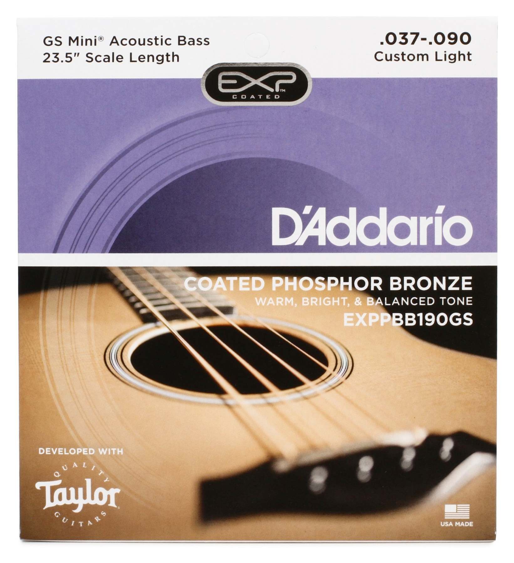 D addario GS MINI Bass Strings Phosphor 37 90 GigGear