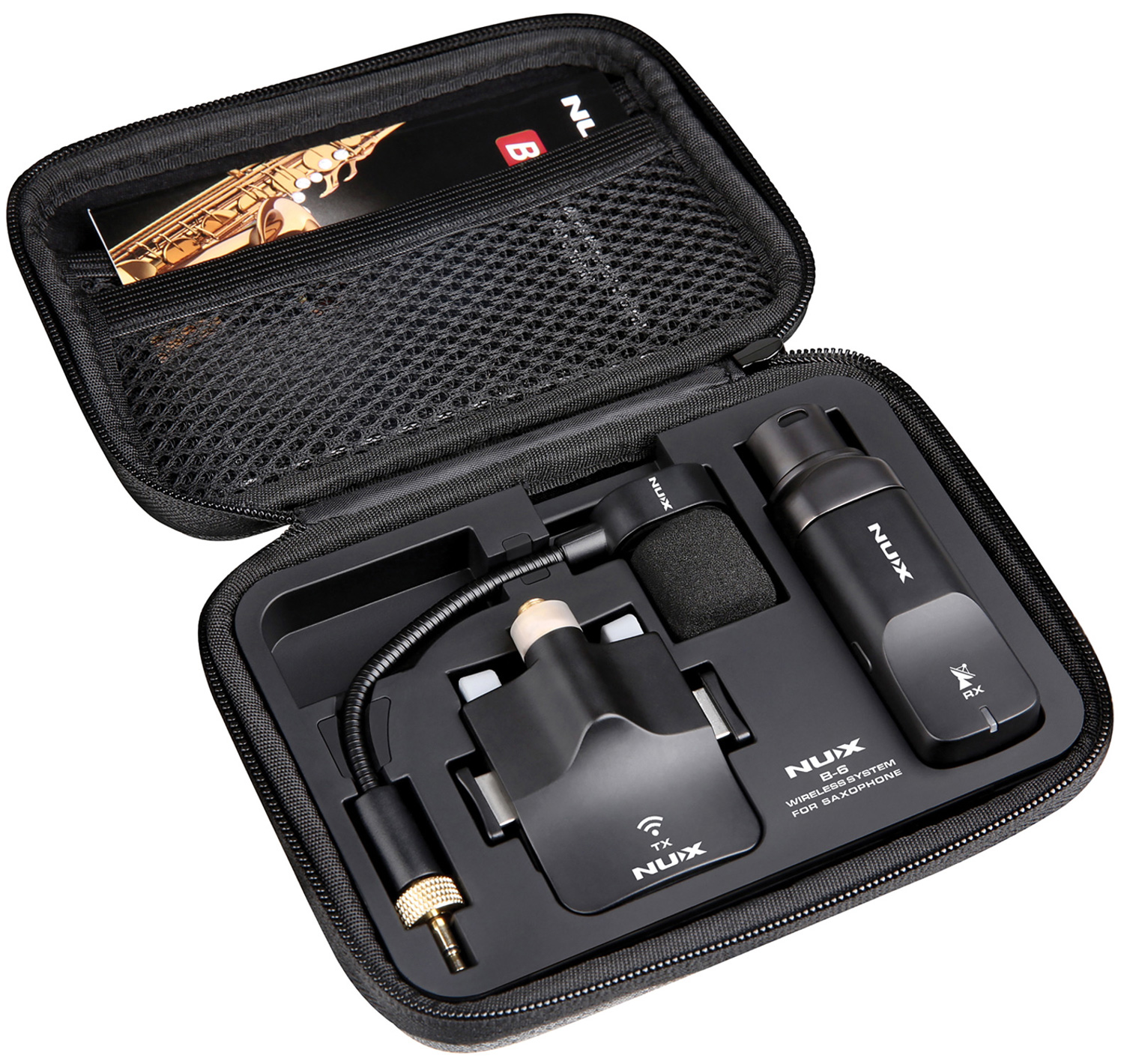 配信機器・PA機器・レコーディング機器 NUX B-6 Wireless Microphone System NUX B-6 Wireless Saxophone Mic System 2.4GHz - GigGear