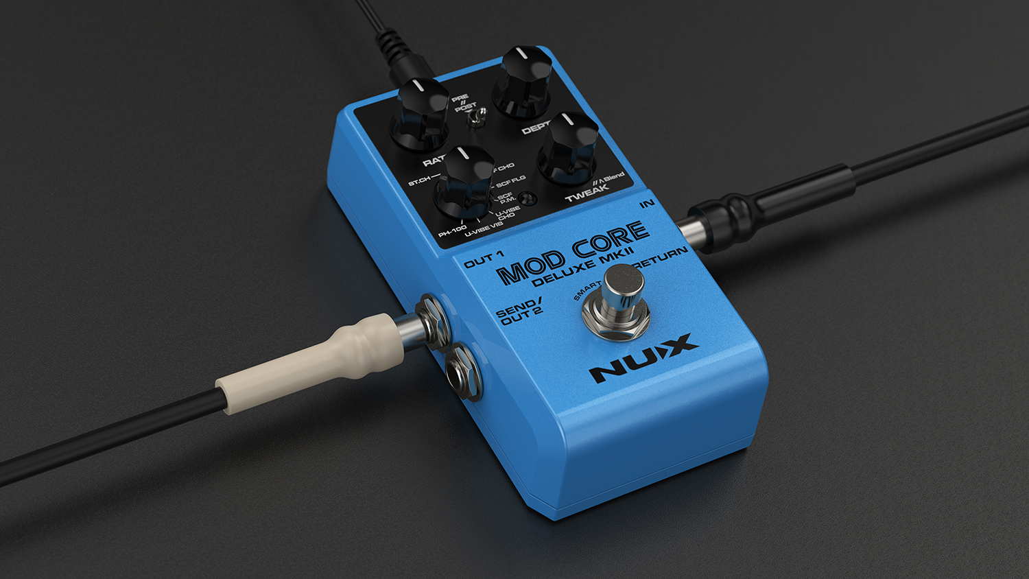 Nux Mod Core Deluxe Stereo Out Modulation Pedal - GigGear