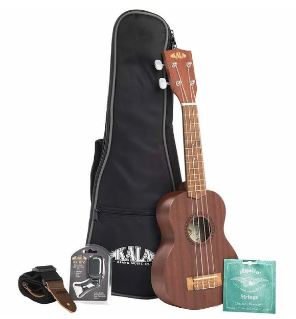 Custodia Per Ukulele Soprano Kala - In Schiuma Rigida, Con Spallacci E Scomparti Per Accessori, Nylon Resistente