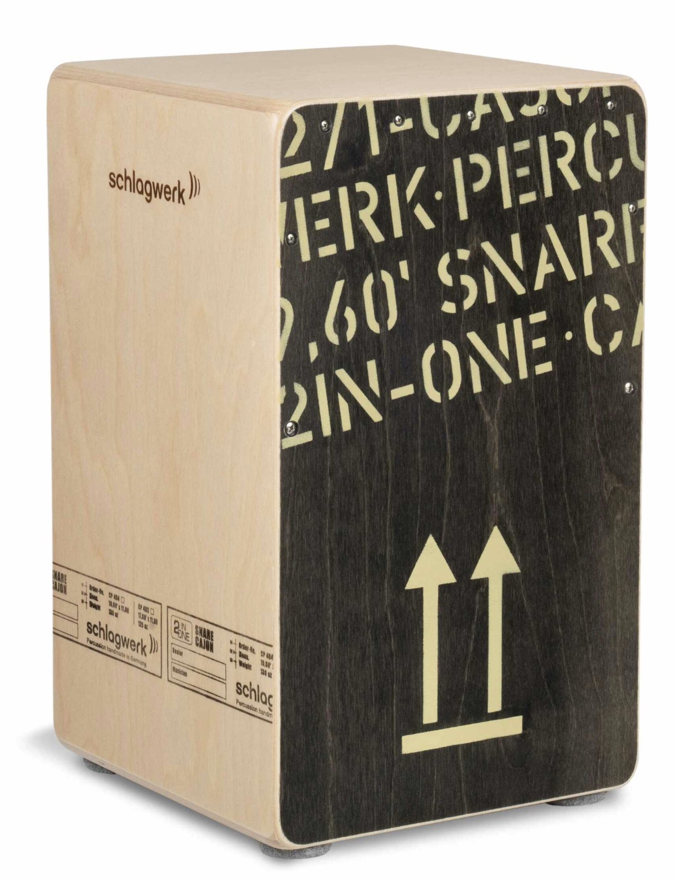 パーカッション・打楽器 Shulagwerk SR-CP404 black edition Cajon Schlagwerk CP404 2inOne Snare Cajon Black Ed - GigGear
