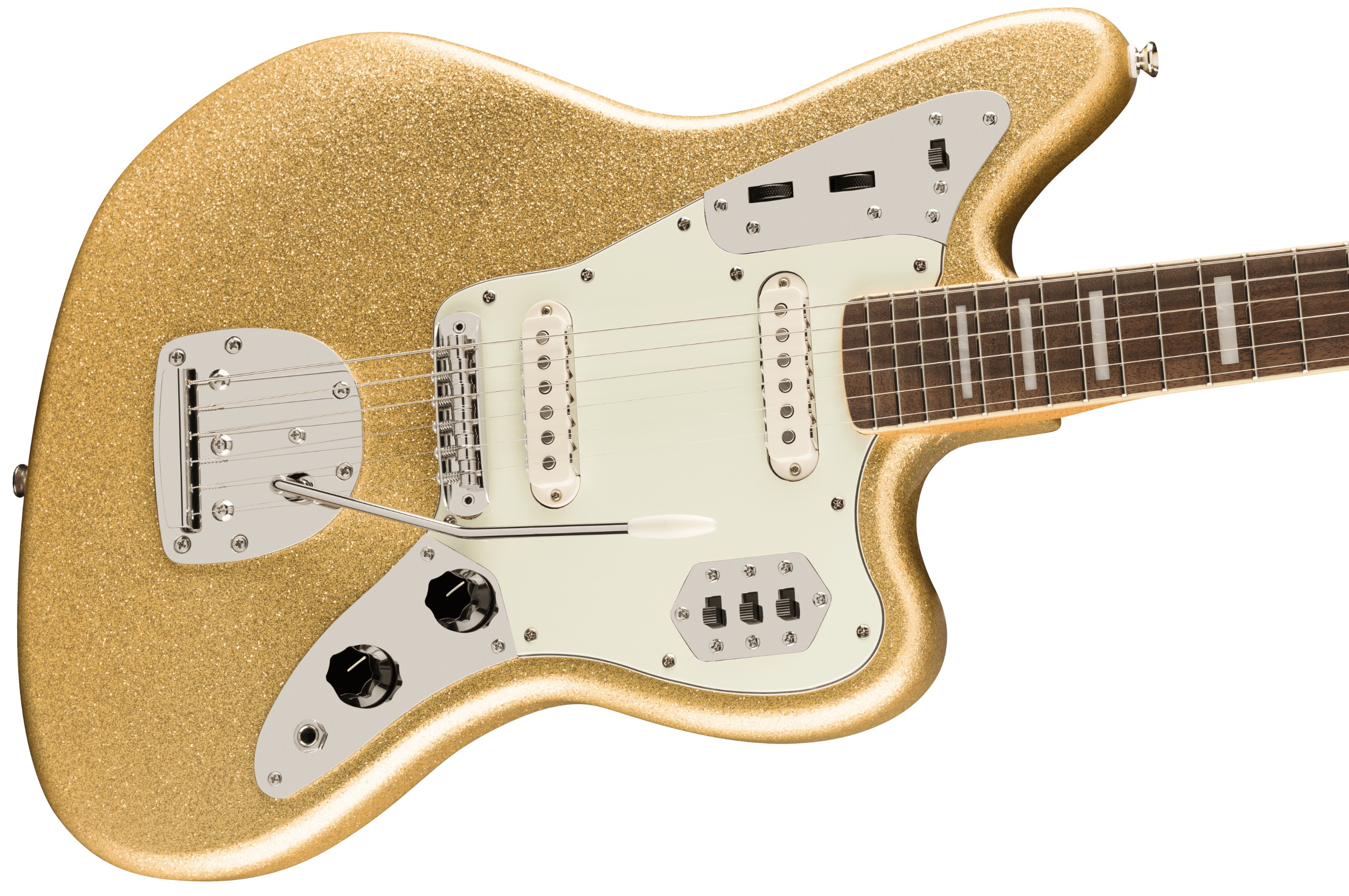 ギター Squier Jaguar shore gold Squier FSR Classic Vibe 70s Jaguar - Gold Sparkle