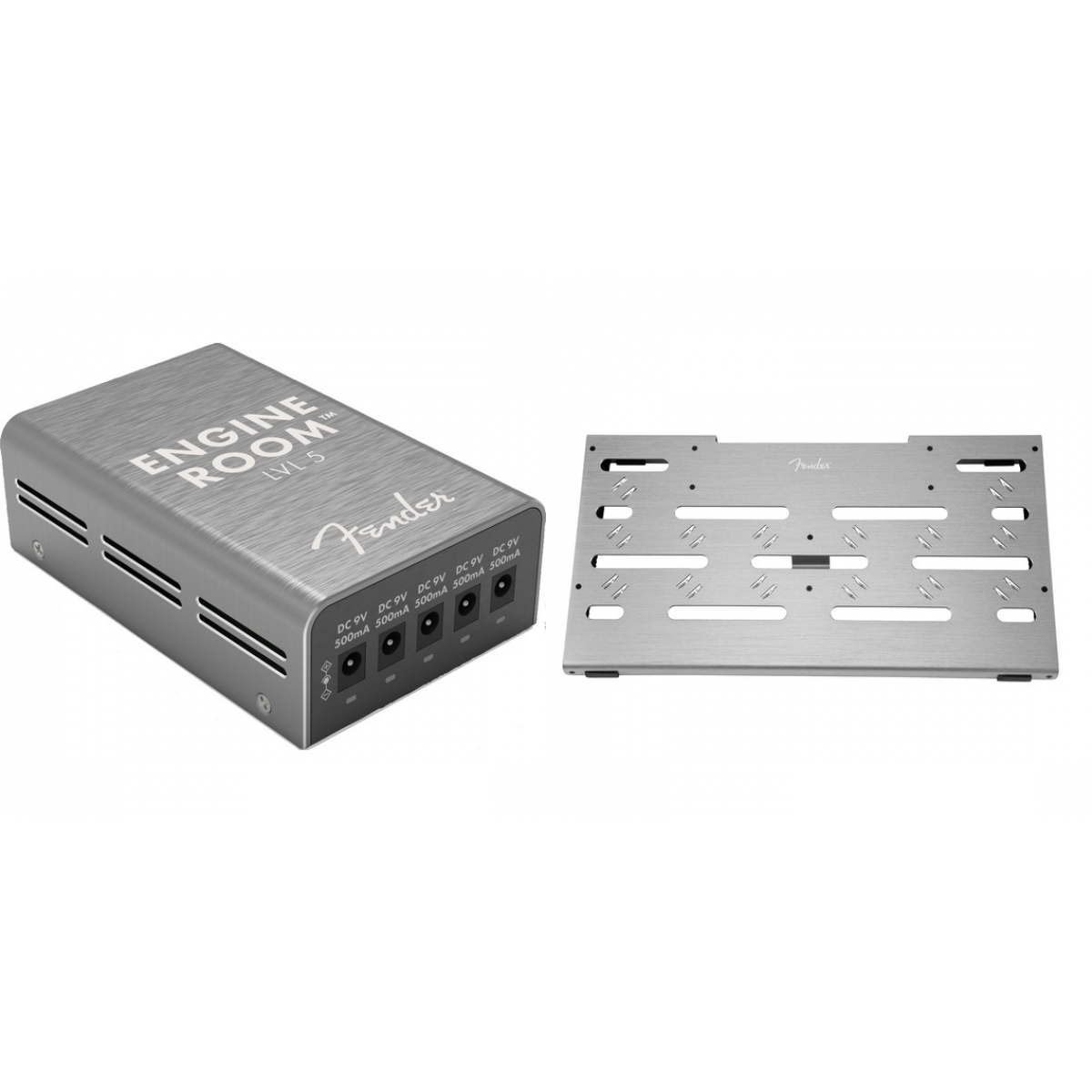 Fender Engine Room LVL5 Power Supply and Fender Pro Pedal Board