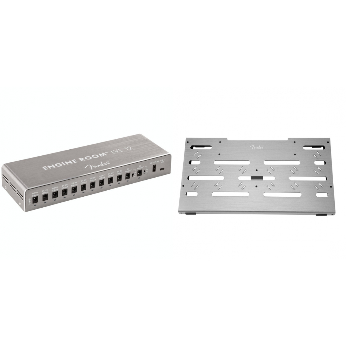 Fender Engine Room LVL12 Power Supply and Fender Pro Pedal Board