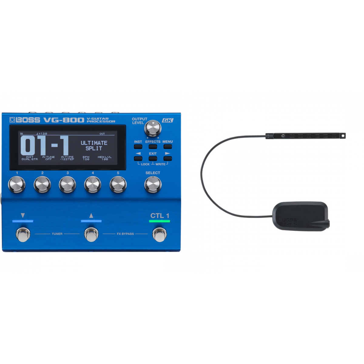 BOSS VG-800 V-Guitar Processor & GK5 Pickup Bundle - GigGear