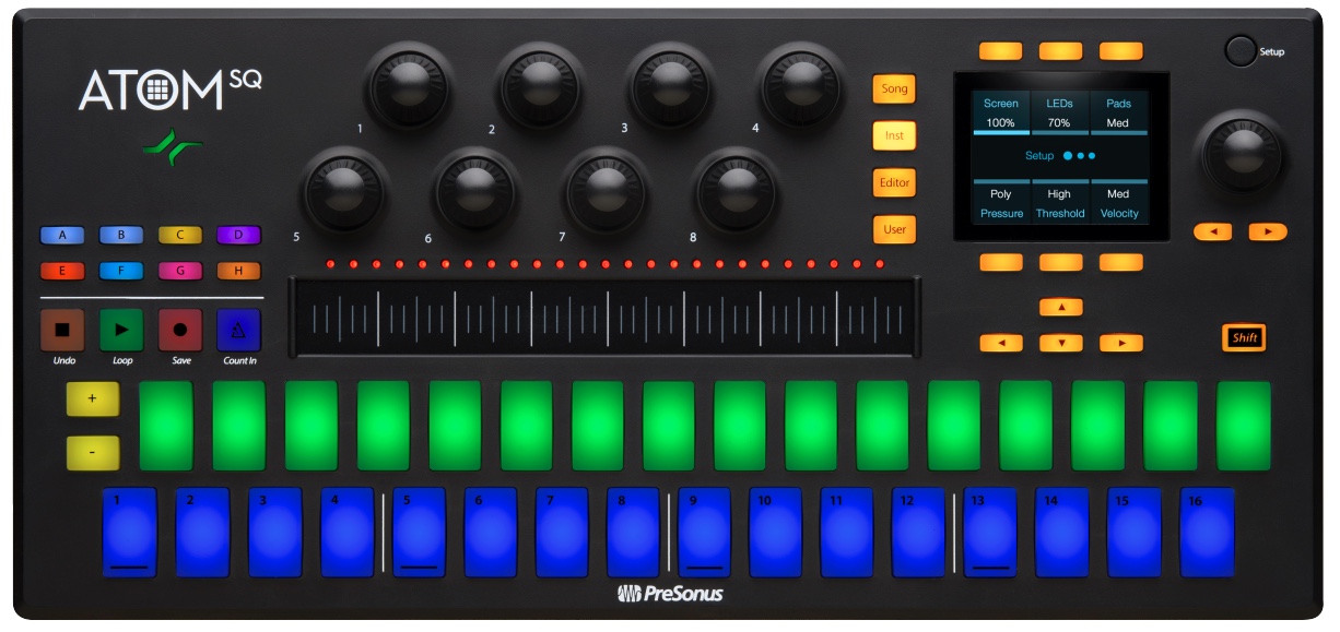 PreSonus ATOM MIDIコントローラー PreSonus ATOM - Studio Oneに特化したパッド・コントローラー
