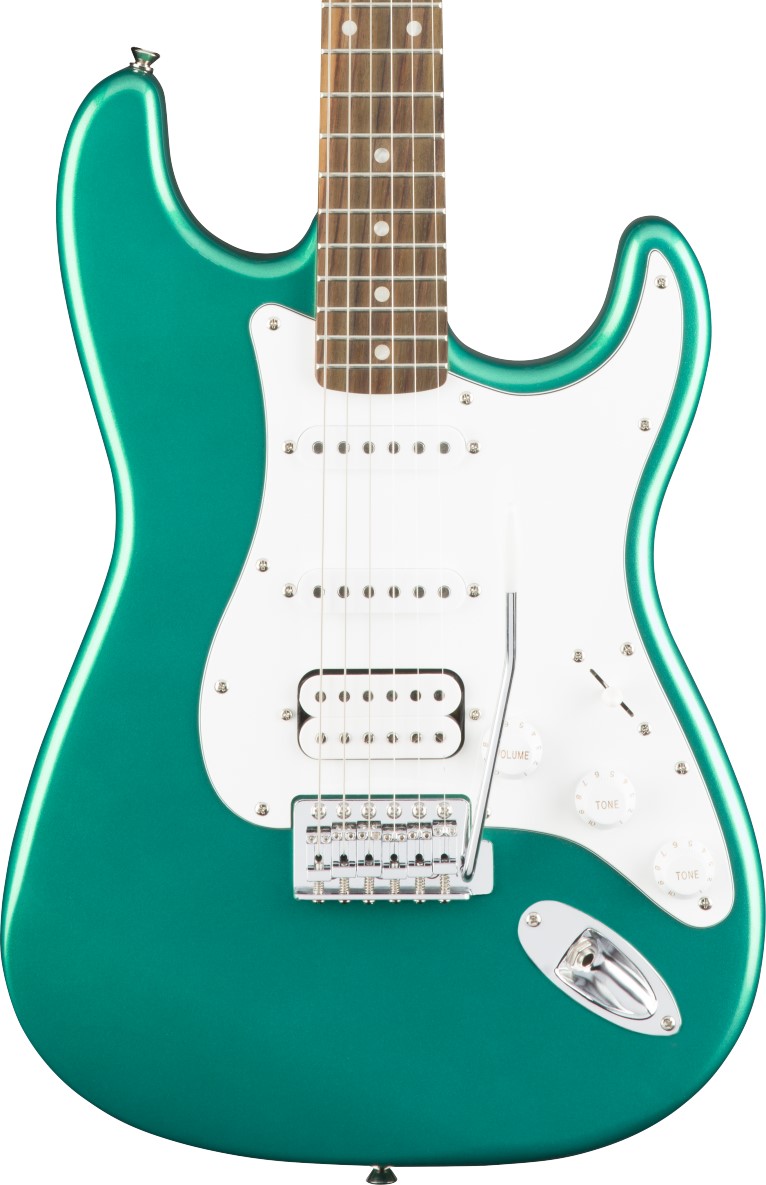 ギター Squire Affinity Stratocaster Race Green Squier Affinity Stratocaster HSS - Race Green with Indian